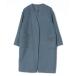 [studio CLIP] no color пальто M голубой женский 