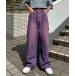 [Perushu] брюки SMALL лиловый мужской 