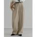  слаксы брюки [ низкий рост / высота рост размер иметь ]tsu il two tuck barrel нога машина b брюки женский 