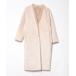 [allureville] мутоновое пальто 1 бежевый женский 