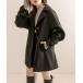 [OLIVE des OLIVE] пальто с отложным воротником FREE черный женский 