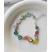  браслет [ Port / порт ] красочный Heart очарование браслет женский 