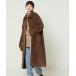 [FREAK'S STORE] пальто с отложным воротником свободный Brown женский 