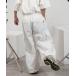 [Perushu] легкий брюки SMALL "теплый" белый мужской 