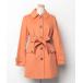 [23 район ] пальто с отложным воротником 38 orange женский 