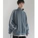 [LILL] джерси блузон M голубой серый мужской 