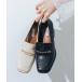  Loafer посещение школы [ прекрасный ножек эффект * подушка ввод ] квадратное 6.5cm цепь Loafer JA4017 женский 