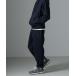 [NANO universe] джерси брюки L темно-синий мужской 