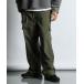  брюки-карго [WEB ограничение item ]RIPSTOP NYLON WIDE CARGO PANTS: "губа" Stop нейлон широкий брюки-карго мужской 