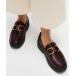  Loafer F-LUMA SQUARE-CHAIN LEATHER DEMI-WEDGE LOAFERS / F-LUMA квадратное цепь кожа te