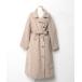 [SMILE ORCHID] пальто с отложным воротником FREE grayish бежевый женский 