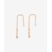 [ESTELLE] серьги ( обе уголок для ) - розовое золото женский 