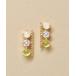[TAKE-UP] серьги ( обе уголок для ) FREE желтое золото женский 