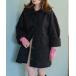 [Kastane] пальто с отложным воротником FREE черный женский 