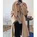 [chuclla] пальто с отложным воротником FREE бежевый женский 