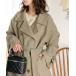 [classicalelf] пальто с отложным воротником MEDIUM бежевый женский 
