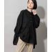 [Munich] длинный рукав туника FREE черный женский 