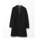 [NANO universe] Пальто Честерфилд M черный мужской 