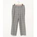 [PLST] в клетку брюки M серый женский 