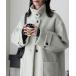 [forksy.] пальто с отложным воротником FREE grayish бежевый женский 