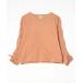 [BASERANGE] оборка тренировочный cut and sewn X-SMALL Brown женский 