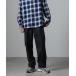 [NANO universe] брюки L темно-синий мужской 