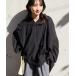 [FREAK'S STORE] длинный рукав туника свободный черный женский 