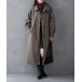[etoll.] пальто с отложным воротником M grayish бежевый женский 