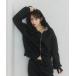  Parker lame coco frill zip-up hoodie/ ламе здесь оборка Zip выше f-ti- женский 