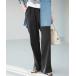  брюки разрез легкий брюки женский 