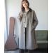 [niko and...] пальто с отложным воротником LONG серый женский 