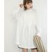 [KBF] длинный рукав туника ONE белый женский 