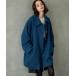 [Unitage] пальто с отложным воротником FREE голубой женский 