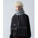 [HARE] muffler FREE оттенок черного прочее мужской 