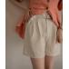 [mideal] шорты SMALL "теплый" белый женский 