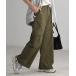 [HUG.U] брюки-карго L хаки женский 