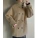 [junoah] милитари пальто LARGE grayish бежевый женский 