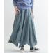  юбка CHAMBRAY STAR CUT FLARE SKIRT