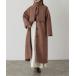 [Thevon] пальто с отложным воротником MEDIUM Brown женский 