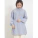 [Samansa Mos2] длинный рукав туника F голубой женский 