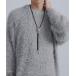 [Ellno Loset] длинный рукав вязаный SMALL светло-серый мужской 