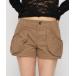  брюки POCKET GATHER COMPACT шорты женский 