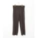 [NANO universe] джерси брюки L Brown мужской 