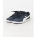[PUMA] low cut спортивные туфли 23.0cm темно-синий × белый мужской 