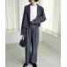 [ECRIRE] брючный костюм свободный серый женский 