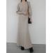  платье Heart шея пуховка рукав платье / бежевый 