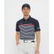  рубашка-поло короткий рукав [le coq sportif GOLF]. пот скорость ./ дезодорация /UV CUT(UPF50+)/../ высота вентиляция / стрейч panel окантовка рисунок рубашка-поло с коротким рукавом Golf одежда 