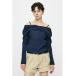 блуза рубашка [26 год SS новый продукт ]RIBBON OFF SHOULDER блуза женский 