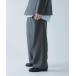  брюки [ водоотталкивающий /. пыльца ]SKIN Proof tuck широкий брюки мужской 