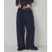[WHO'S WHO gallery] тренировочный брюки SMALL темно-синий женский 